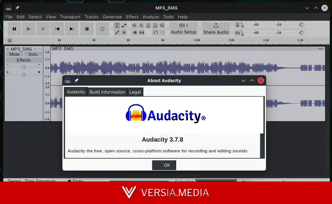 Выпуск открытого редактора звука Audacity 3.7.8 — Tech | Versia.media