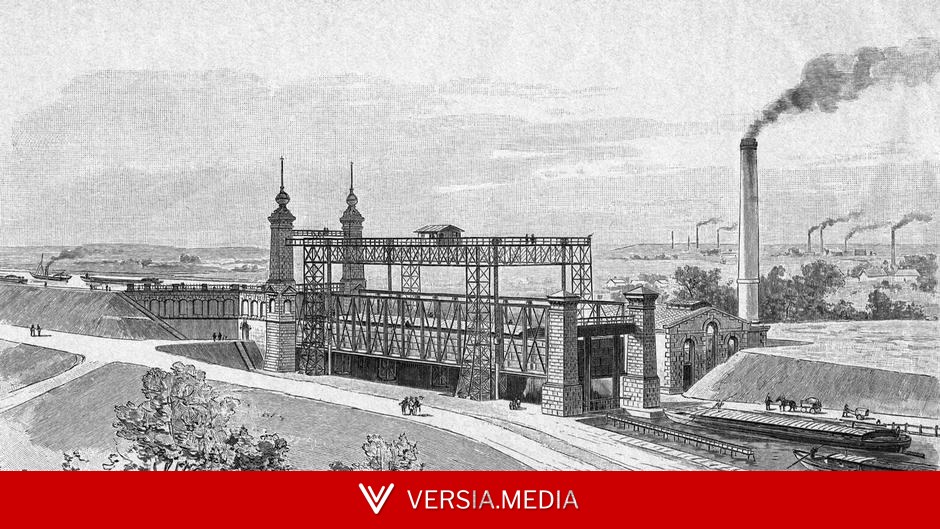Как поднять 3000 тонн за 90 секунд: секрет немецкого лифта для барж XIX века