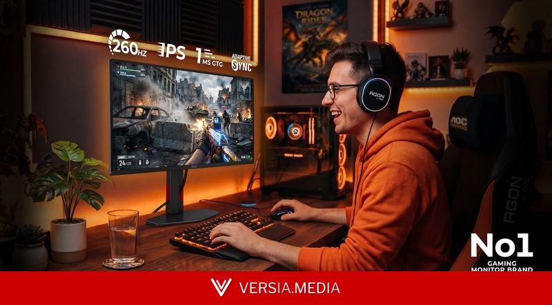 AOC выпустила доступный 24,5-дюймовый игровой монитор AOC Gaming 25G4ZR с Full HD и 260 Гц