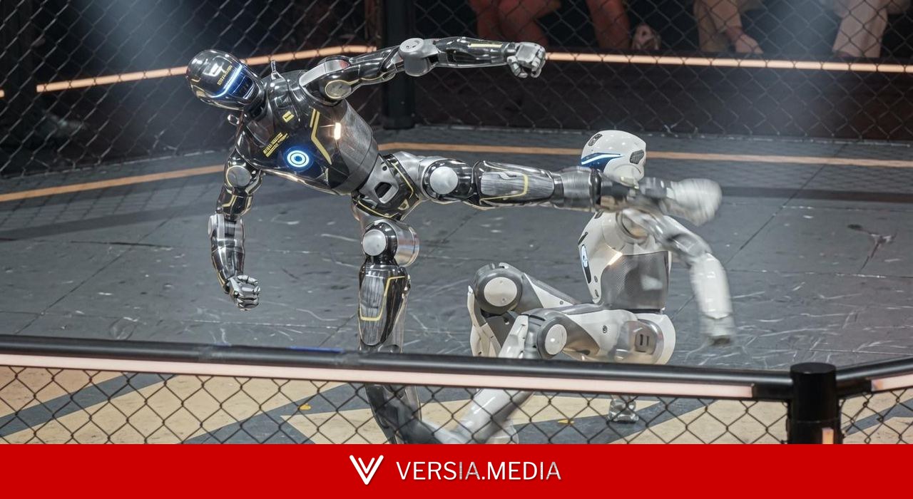 Пока что они бьют только друг друга: боевые гуманоидные роботы T800 сразились в октагоне, одному буквально снесли голову