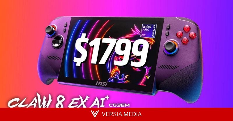 MSI оценила портативную приставку Claw 8 EX AI+ на чипе Arc G3 Extreme в $1799 — Tech | Versia.media
