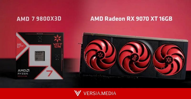 AMD представила спецверсии Ryzen 7 9800X3D и Radeon RX 9070 XT по мотивам Valorant — купить их не получится