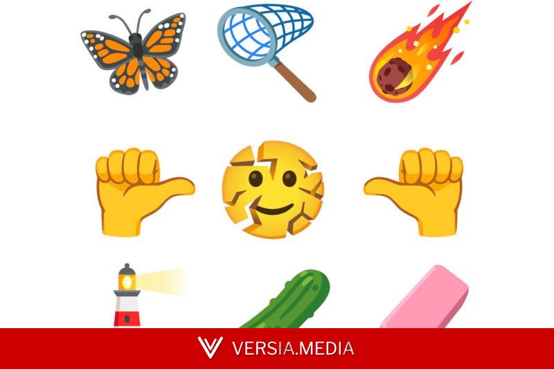 Набор смайликов Unicode пополнили огурец с пупырышками, треснувшее лицо и другие полезные картинки