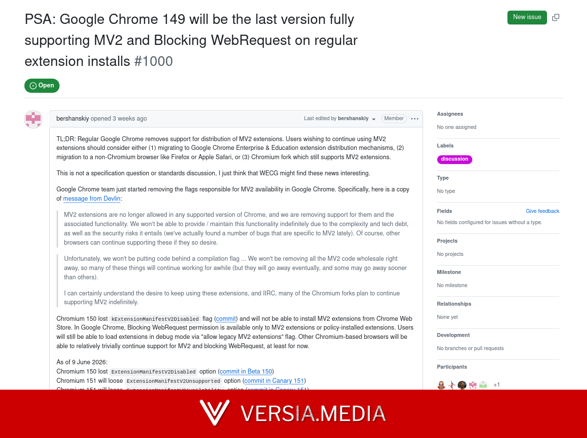 AdGuard: удаление поддержки расширений Manifest V2 из Chromium не приведет к прекращению работы блокировщиков рекламы — Tech | Versia.media